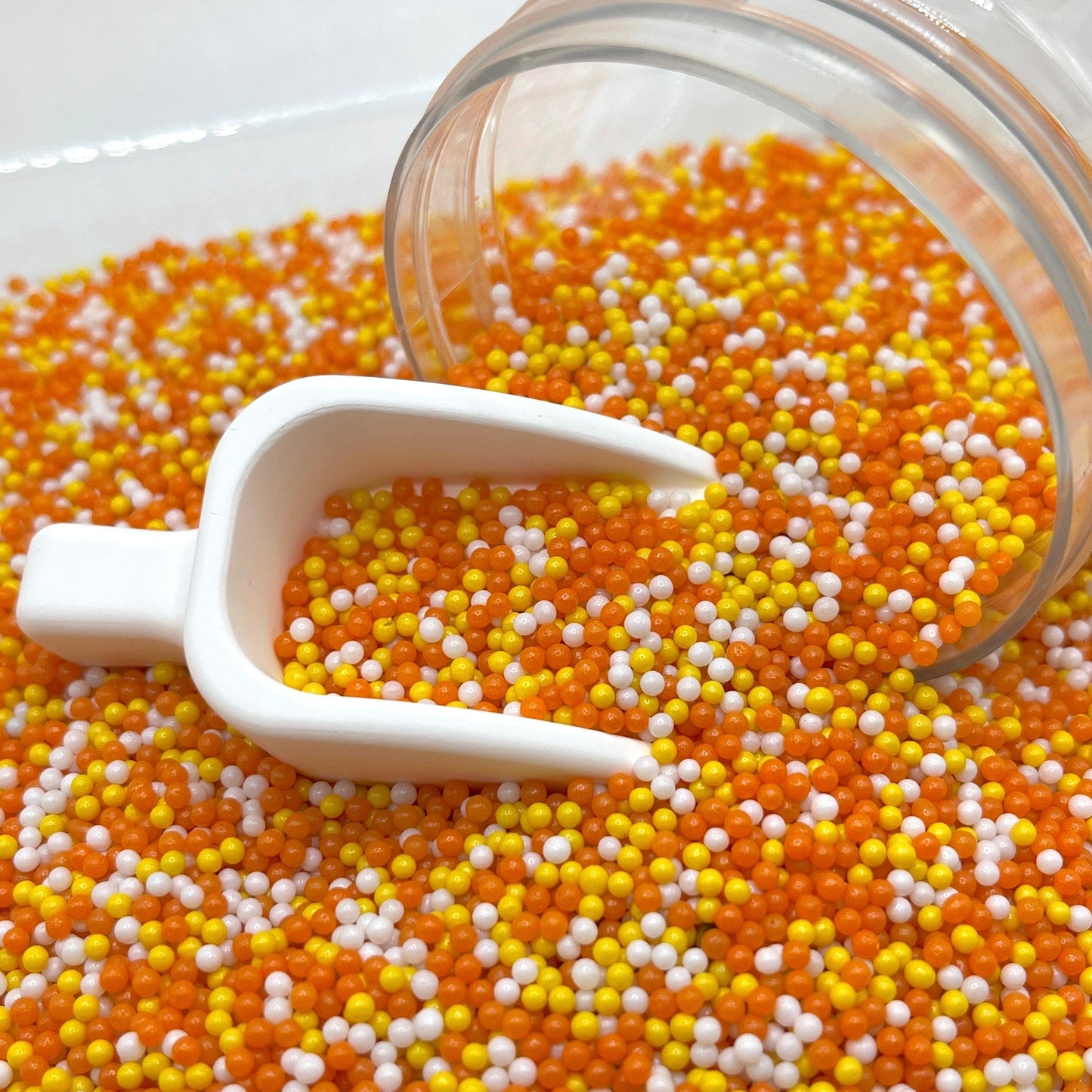 FAKE 2MM Orange/Yellow Themed Pearl Mix (NOT EDIBLE) D5-22