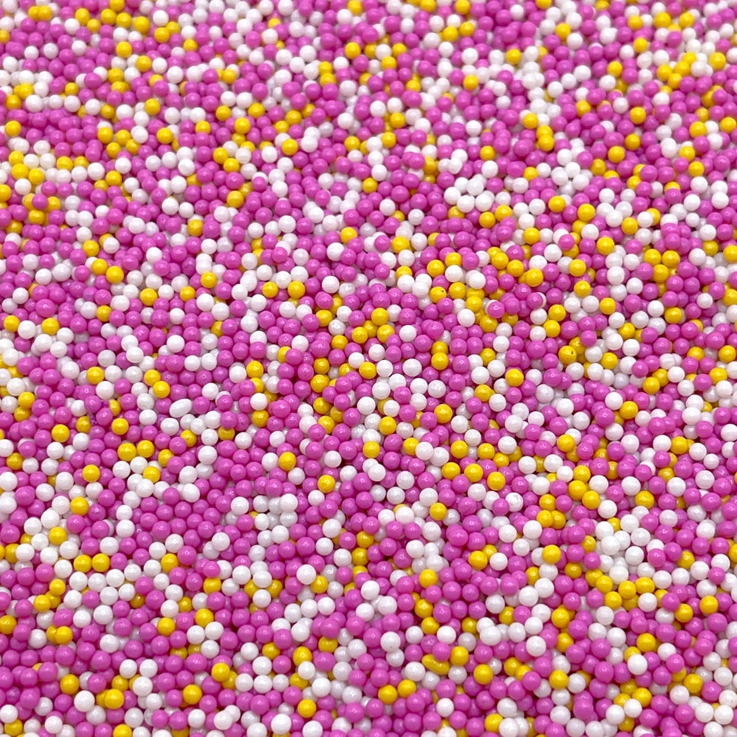 FAKE 2MM Pink Yellow Pearl Mix (NOT EDIBLE) D5-04