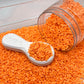 FAKE 3MM Light Orange Round Circle Polymer Clay Sprinkle (NOT EDIBLE) D17-23