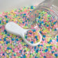 FAKE 4MM Bright Pastel Heart Polymer Clay Sprinkle Mix (NOT EDIBLE) D30-28