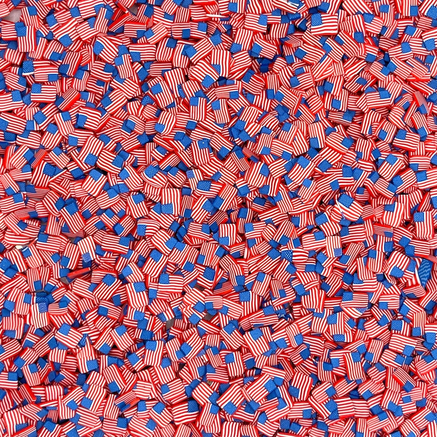 FAKE 5MM American Flag, usa Polymer Clay Sprinkle (NOT EDIBLE) D36-03