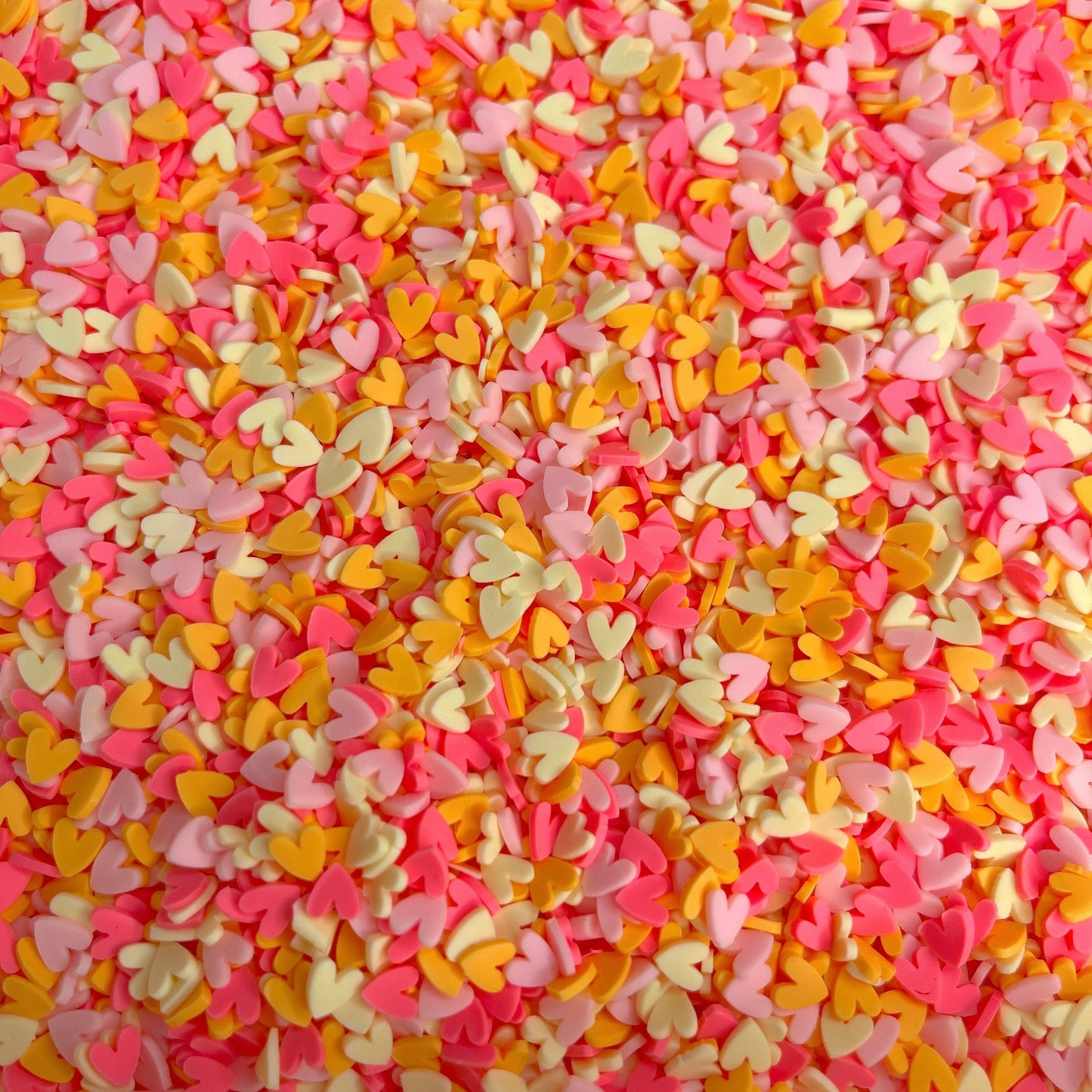 FAKE 5MM Autumn Warm Heart Polymer Clay Sprinkle Mix (NOT EDIBLE) D30-20