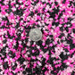 FAKE 5MM Black Pink Star Party Polymer Clay Sprinkle Mix (NOT EDIBLE) D25-08