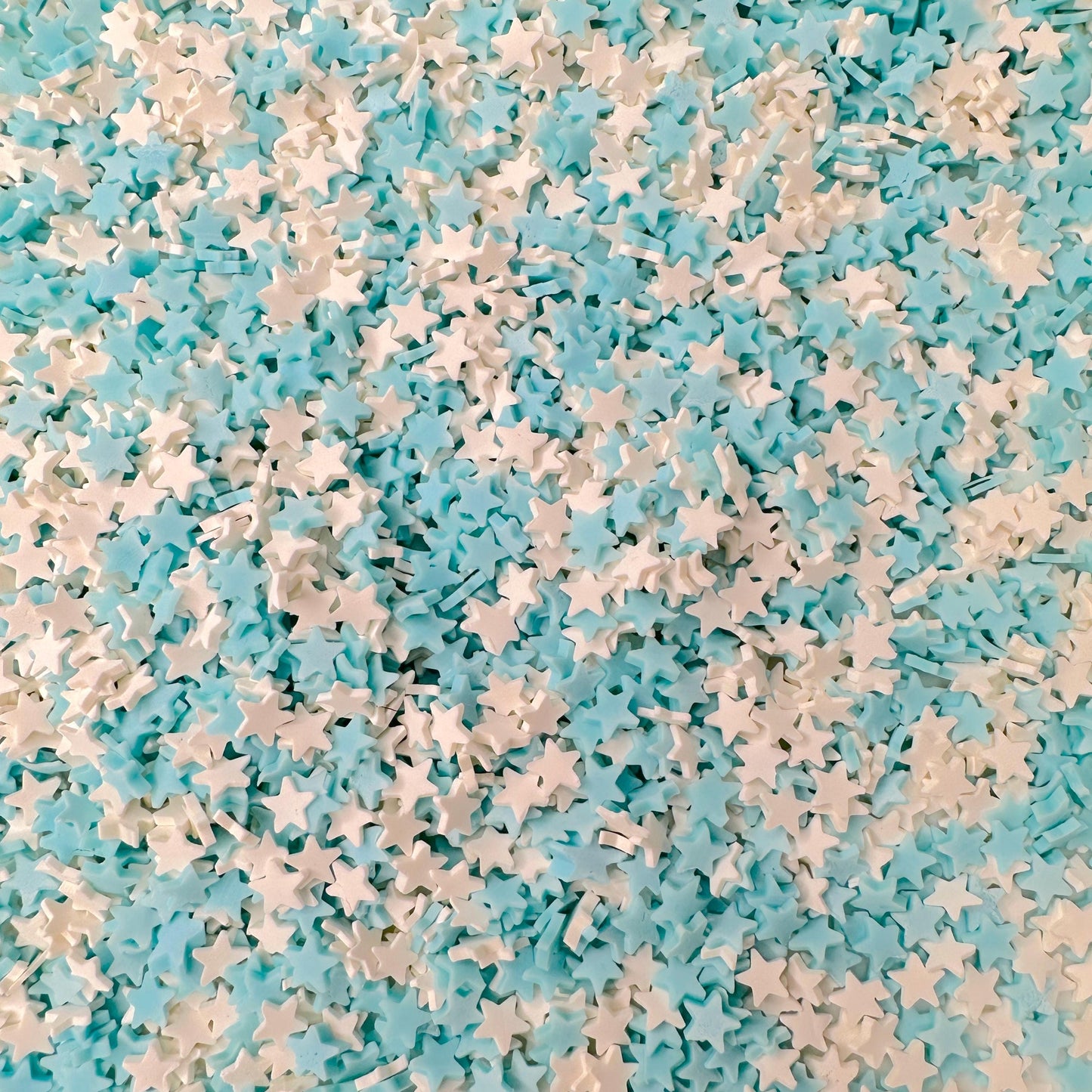 FAKE 5MM Blue and White Star Polymer Clay Sprinkle Mix (NOT EDIBLE)