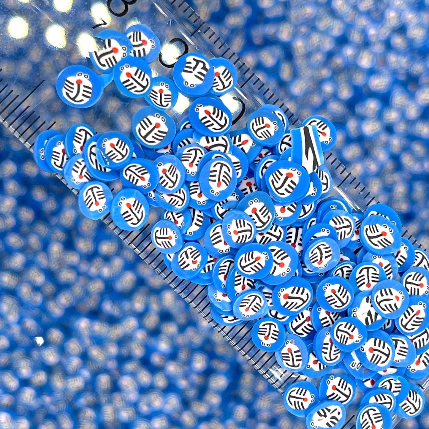 5MM Blue Cartoon Cat, Animal Polymer Clay Sprinkle (NOT EDIBLE) D34-21