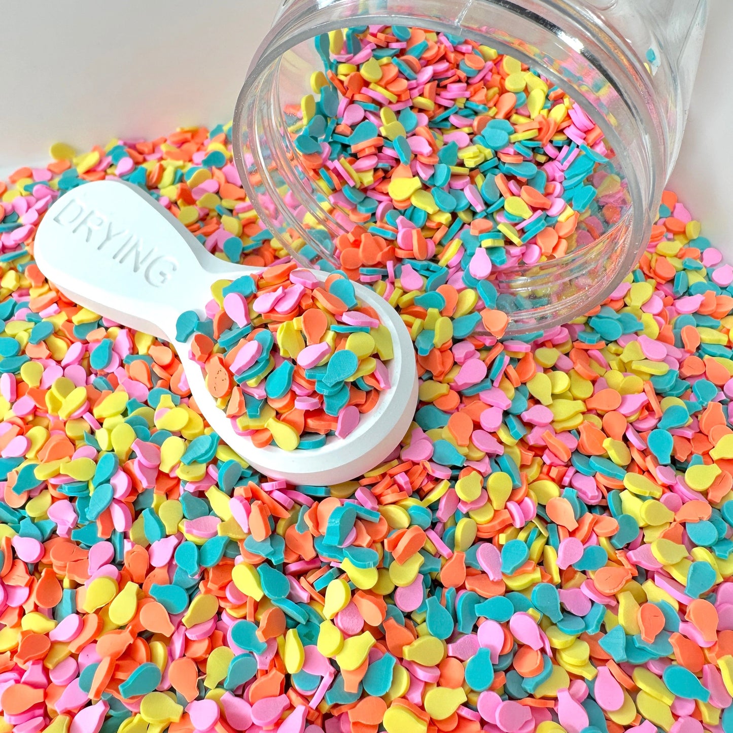 FAKE 5MM Bright Birthday Balloon Polymer Clay Sprinkle (NOT EDIBLE) D39-03