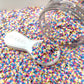 FAKE 5MM Bright Tie Dye Star Polymer Clay Sprinkle Mix (NOT EDIBLE) D28-01