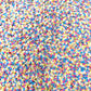FAKE 5MM Bright Tie Dye Star Polymer Clay Sprinkle Mix (NOT EDIBLE) D28-01