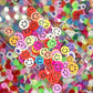 FAKE 5MM Colorful Mix Smiley Faces Polymer Clay Sprinkle (NOT EDIBLE) D32-03