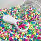 FAKE 5MM Cool Tone Themed Heart Polymer Clay Sprinkle (NOT EDIBLE) D30-29