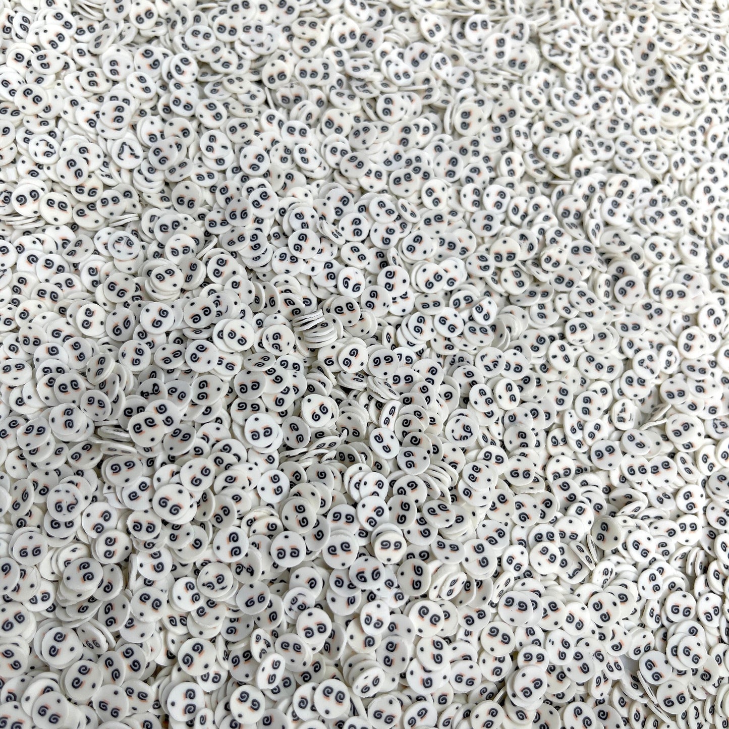 5MM Confused Face Emoji Polymer Clay Sprinkle (NOTE EDIBLE) D32-04