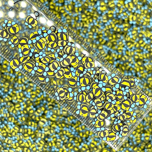 FAKE 5MM Cute Bee, Animal Polymer Clay Sprinkle Mix (NOT EDIBLE) D34-08