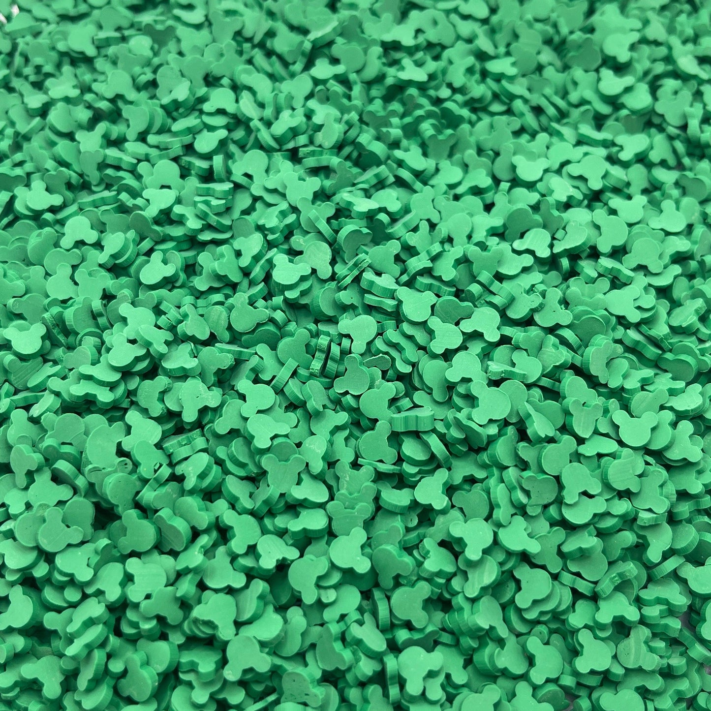FAKE 5MM Dark Green Mouse Head, Animal Polymer Clay Sprinkle (NOT EDIBLE) D31-13