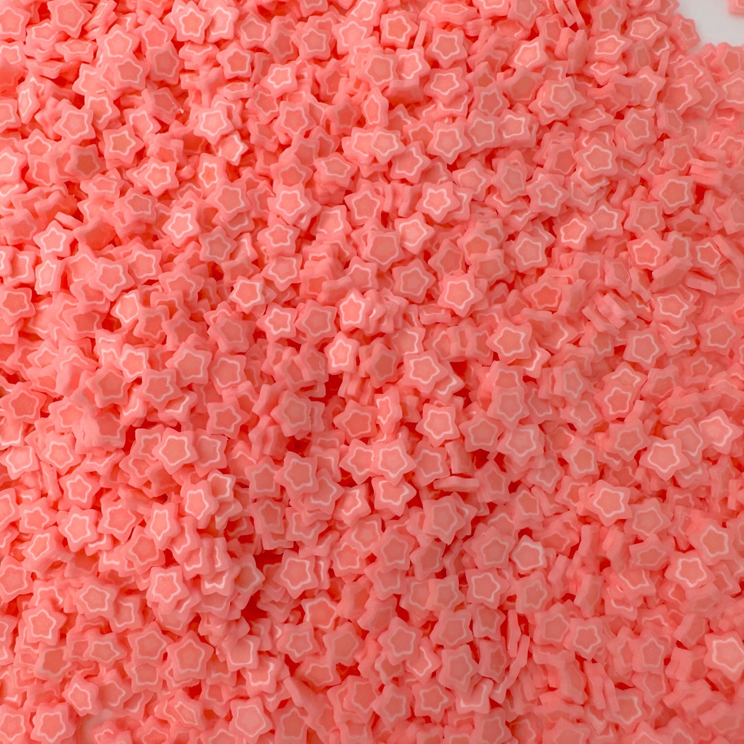 FAKE 5MM Double Pink Star Polymer Clay Sprinkle (NOT EDIBLE) D25-18