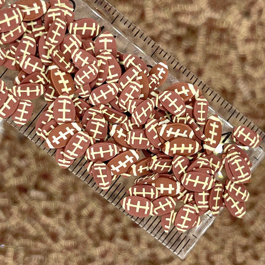 FAKE 5MM Football Sports Polymer Clay Sprinkles (NOT EDIBLE) D6-03