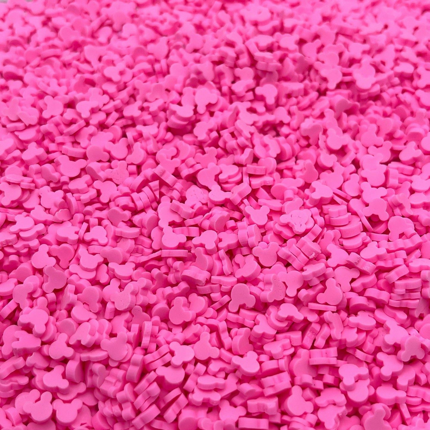 5MM Hot Pink Mouse Head, Animal Polymer Clay Sprinkle (NOT EDIBLE) D31-18