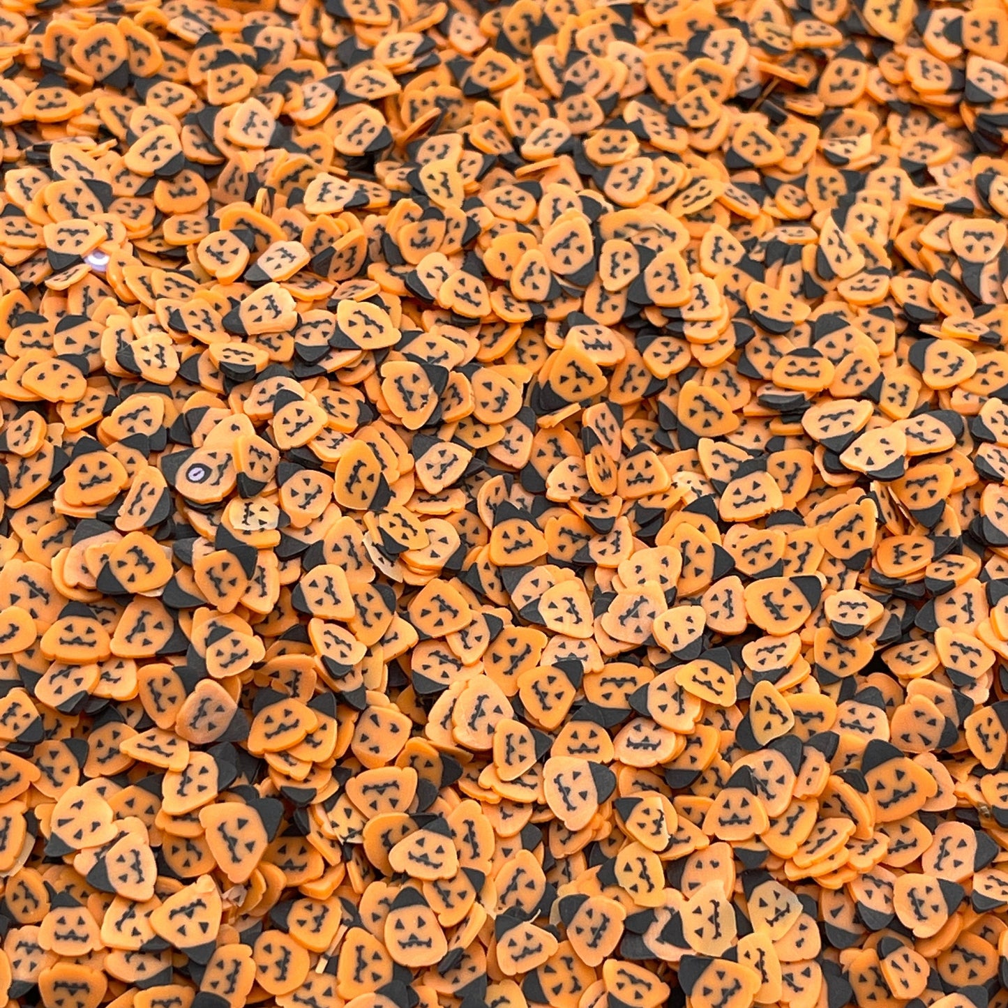 FAKE 5MM Jack-O-Lantern Halloween Polymer Clay Sprinkle (NOT EDIBLE)