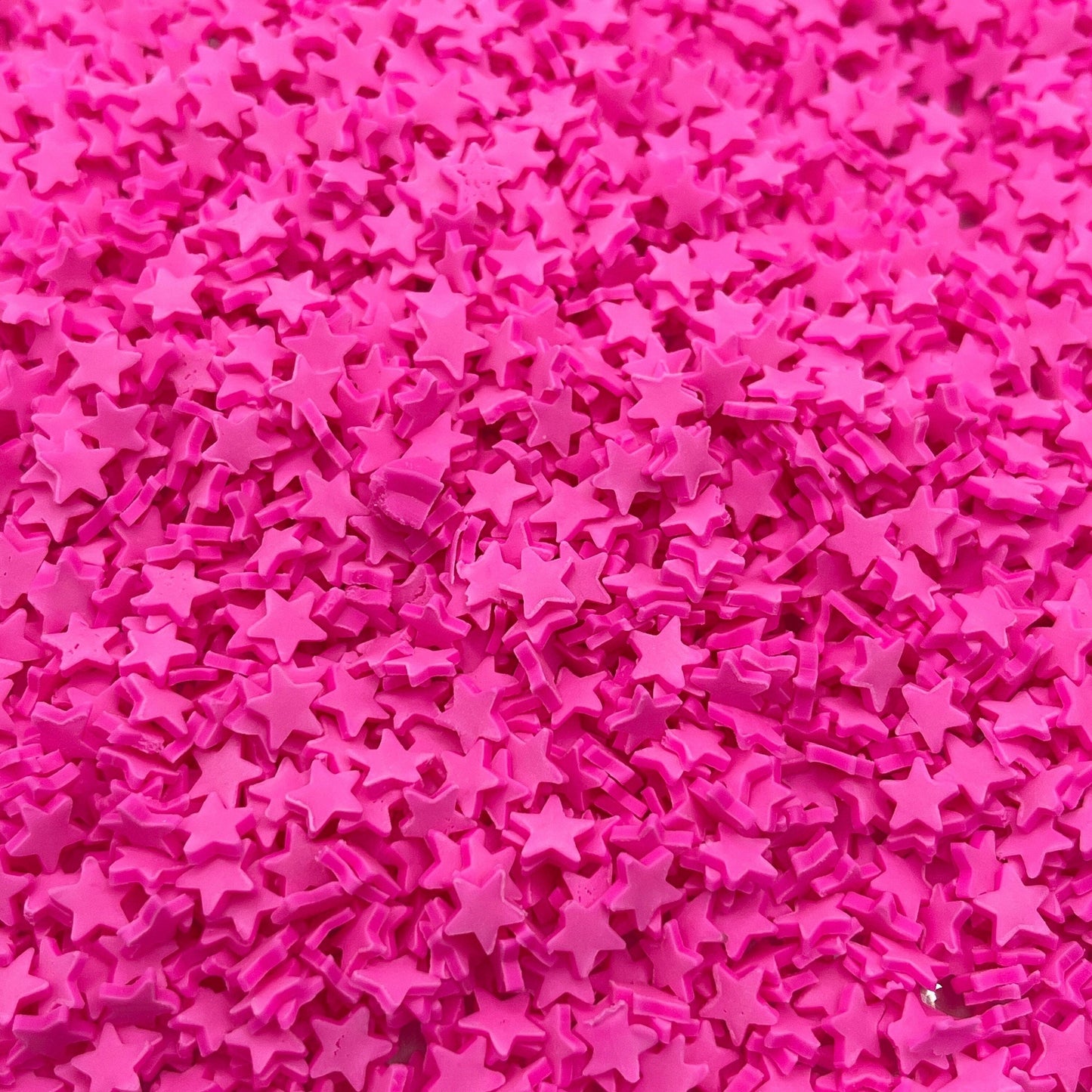 FAKE 5MM Hot Pink Star Polymer Clay Sprinkle (NOT EDIBLE) D28-14