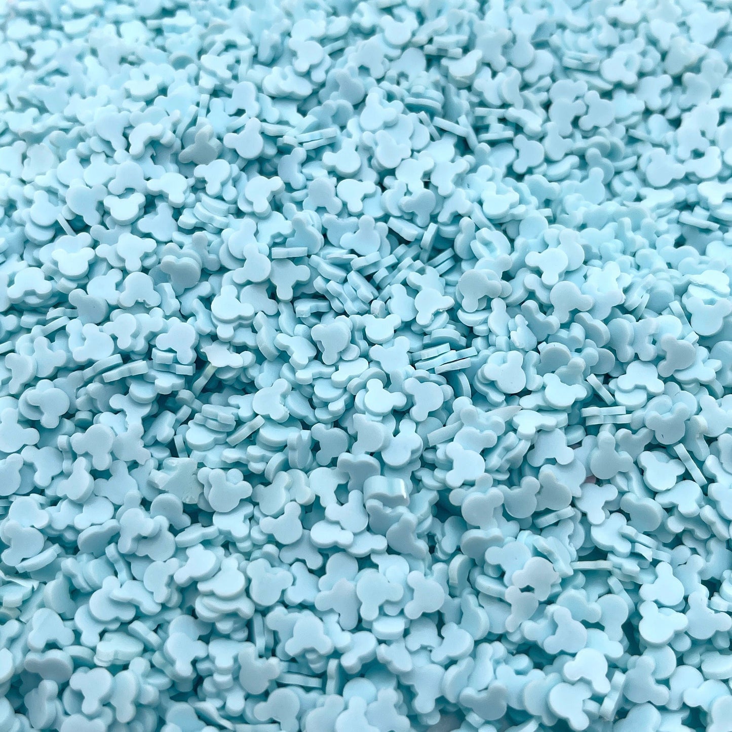 FAKE 5MM Light Blue Mouse Head, Animal Polymer Clay Sprinkle (NOT EDIBLE) D31-15