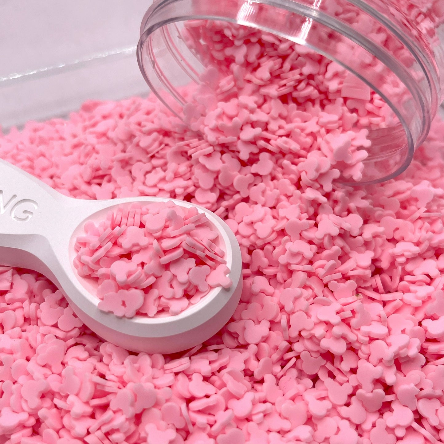 5MM Light Pink Mouse, Animal Polymer Clay Sprinkle (NOT EDIBLE) D31-17