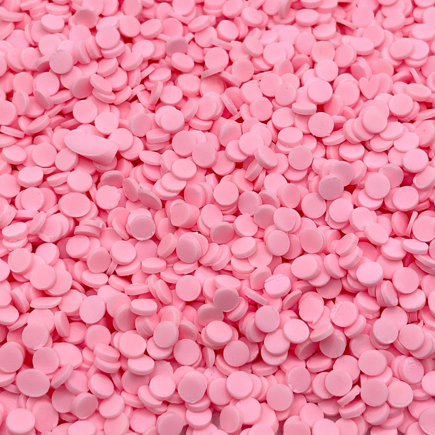 FAKE 5MM Light Pink Round Circle Polymer Clay Sprinkle (NOT EDIBLE) D17-04