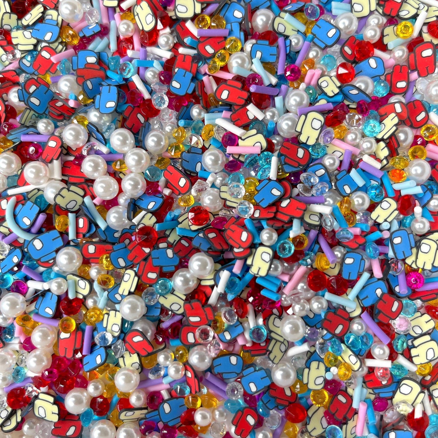 FAKE 5MM Machine Polymer Clay Sprinkle/Pearl Mix (NOT EDIBLE) D43-04