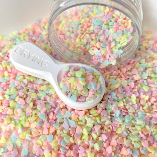 FAKE 5MM Mix Glow-in-Dark Heart Polymer Clay Sprinkle (NOT EDIBLE) D47-31