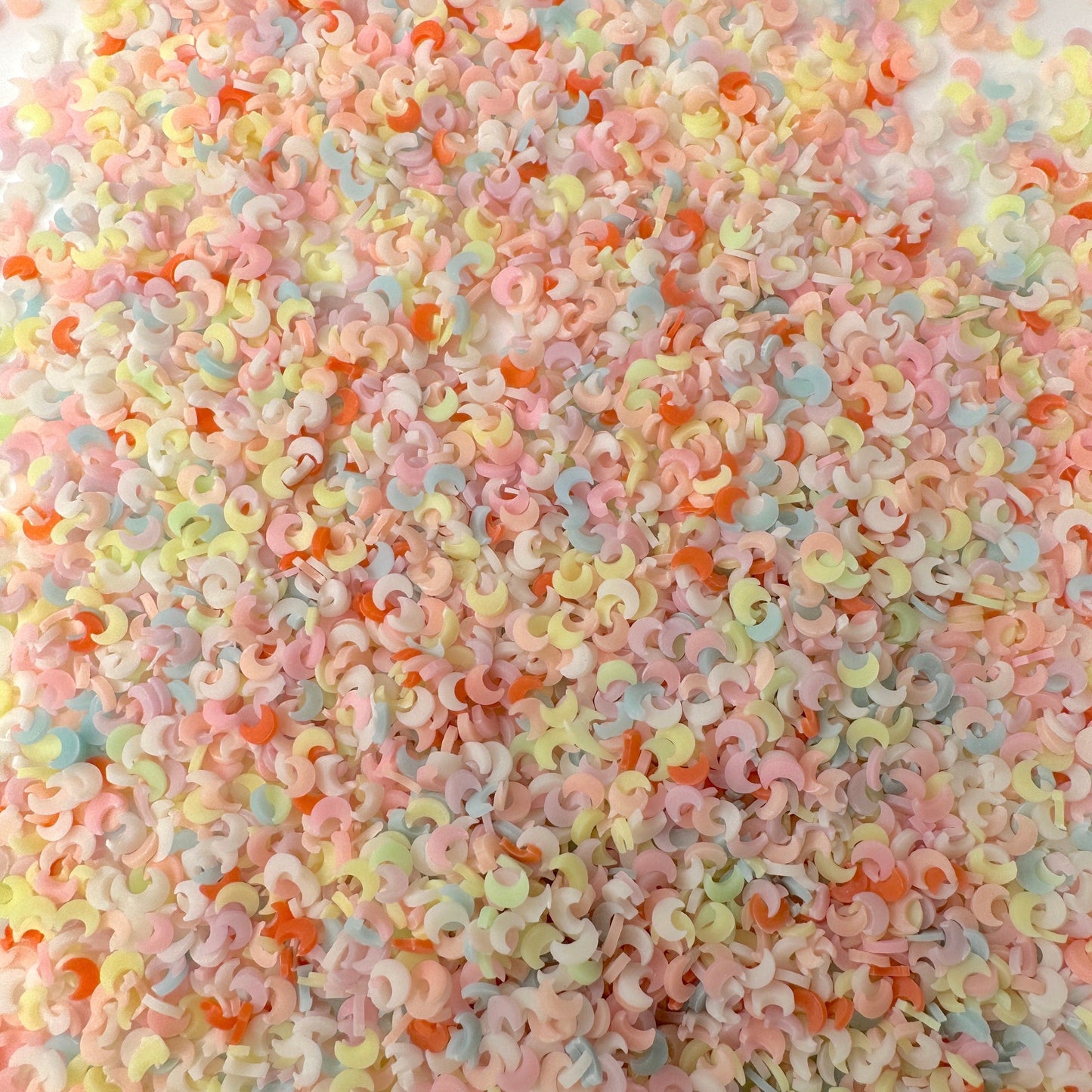 FAKE 5MM Mix Color Glow-in-Dark Moon Polymer Clay Sprinkle (NOT EDIBLE) D12-26