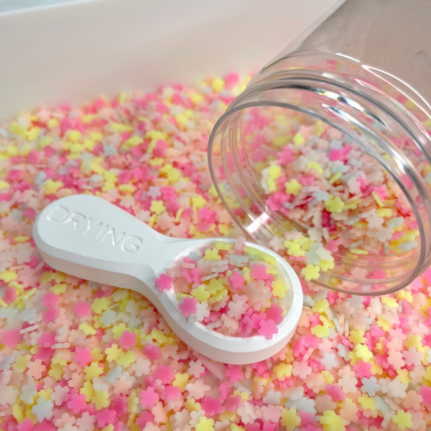 FAKE 5MM Mix Pastel Sakura, Floral Polymer Clay Sprinkle(NOT EDIBLE) D29-13