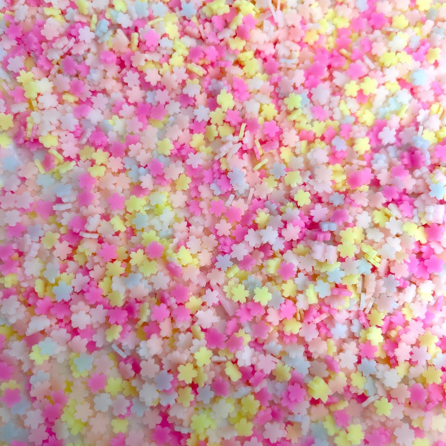 FAKE 5MM Mix Pastel Sakura, Floral Polymer Clay Sprinkle(NOT EDIBLE) D29-13