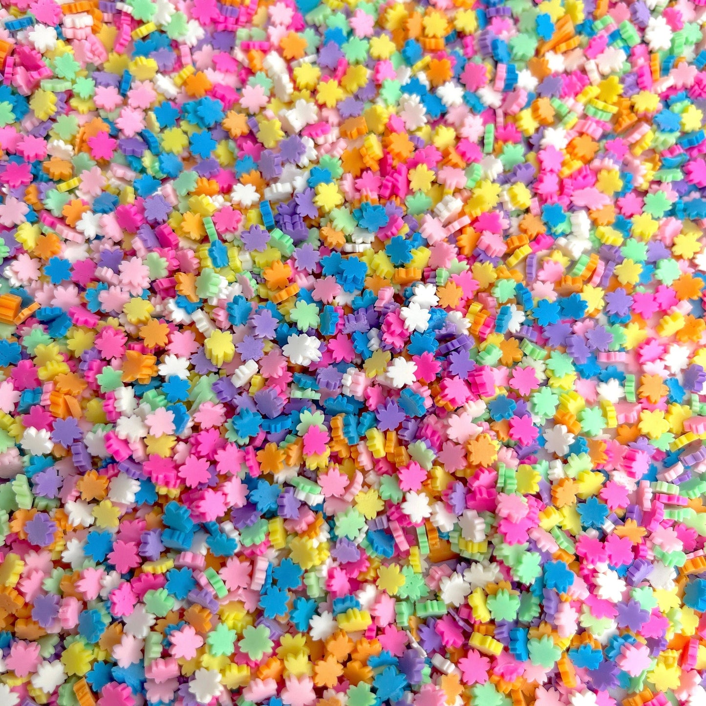 FAKE 5MM Mix Color Sakura Flower Polymer Clay Sprinkle (NOT EDIBLE) D29-04