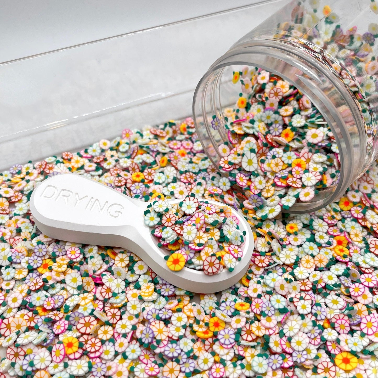 5MM Mix Color Daisy Flower,Floral Polymer Clay Sprinkle (NOT EDIBLE) D29-36