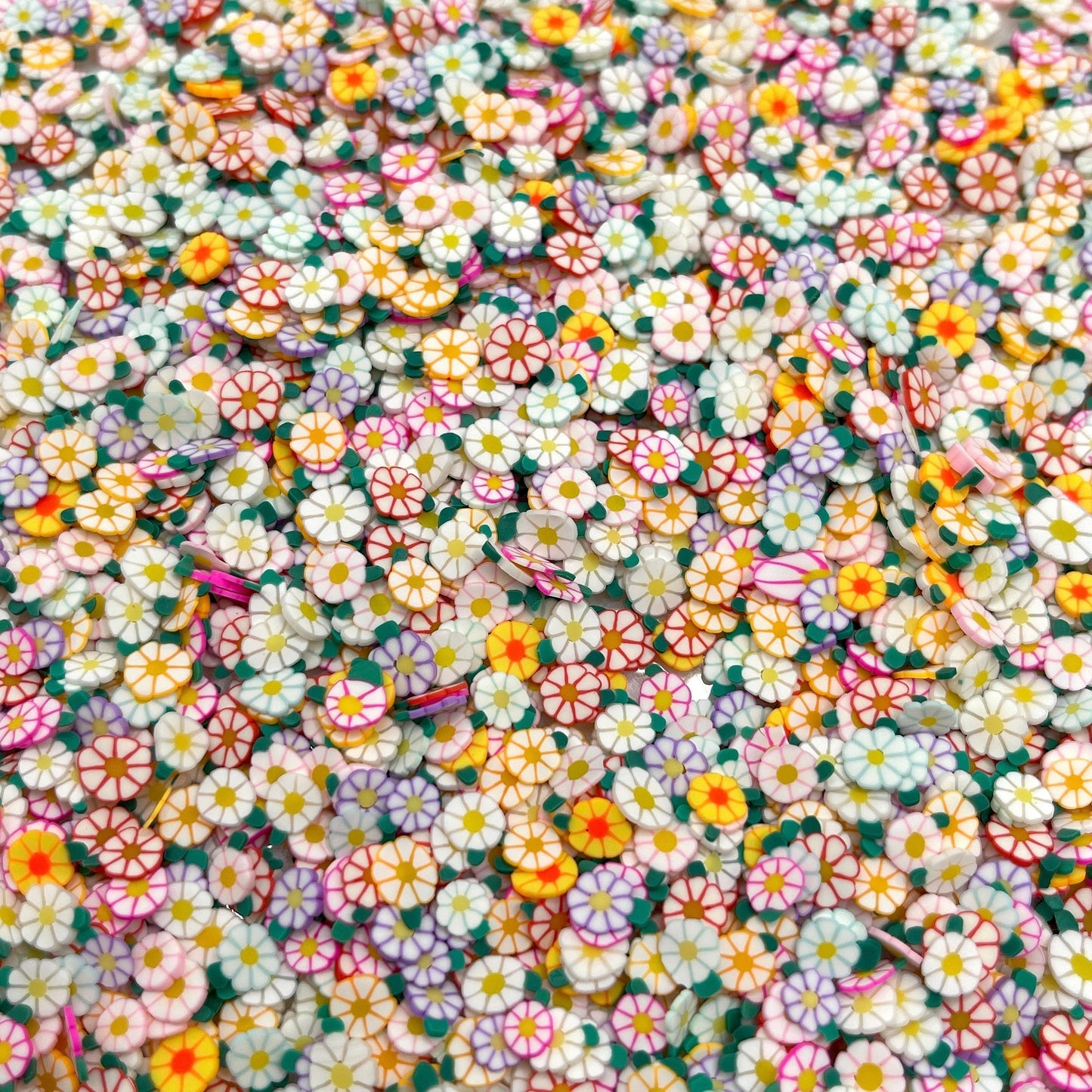 5MM Mix Color Daisy Flower,Floral Polymer Clay Sprinkle (NOT EDIBLE) D29-36