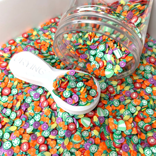 FAKE 5MM Mixed Vegetable Polymer Clay Sprinkle Mix (NOT EDIBLE)   D48-24