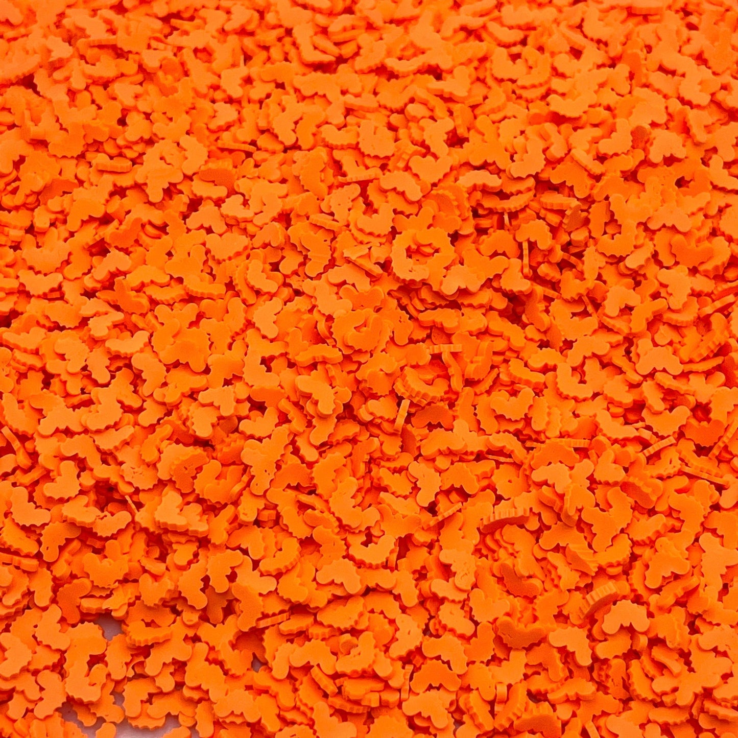 FAKE 5MM Orange Bat Halloween Polymer Clay Sprinkle (NOT EDIBLE) D24-20