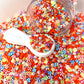 FAKE 5MM Orange Mix Peppermint Polymer Clay Sprinkle (NOT EDIBLE) D48-15