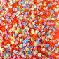 5MM Orange Mix Peppermint Polymer Clay Sprinkle (NOT EDIBLE) D48-15