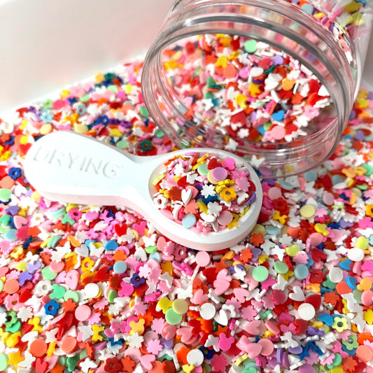 FAKE 5MM Pastel Junk Drawer Polymer Clay Sprinkle Mix (NOT EDIBLE)   D48-12