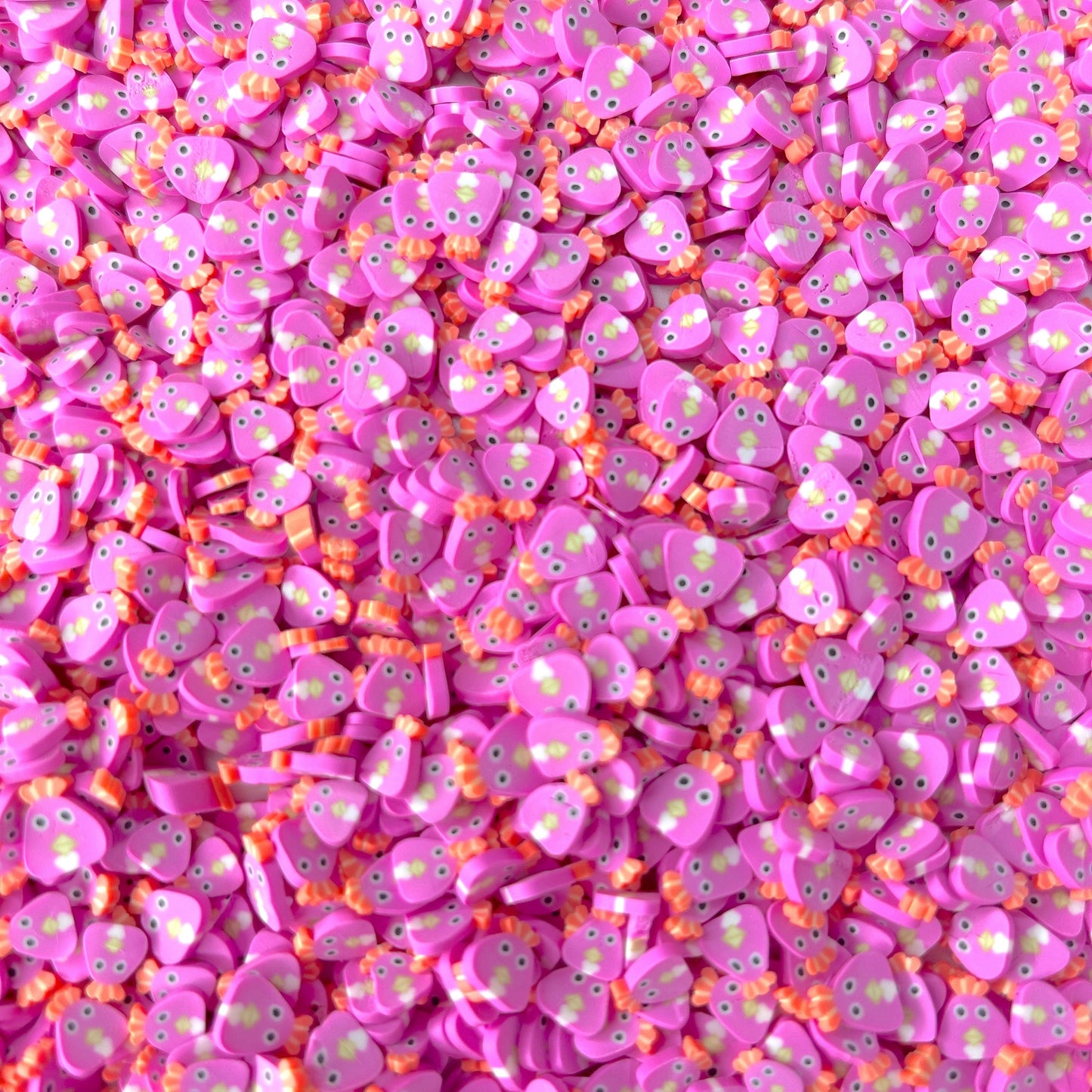 FAKE 5MM Pink Bird, Animal Polymer Clay Sprinkle (NOT EDIBLE) D34-33