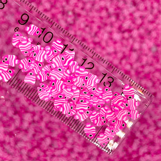 FAKE 5MM Pink Fish, Animal Polymer Clay Sprinkle (NOT EDIBLE) D35-10