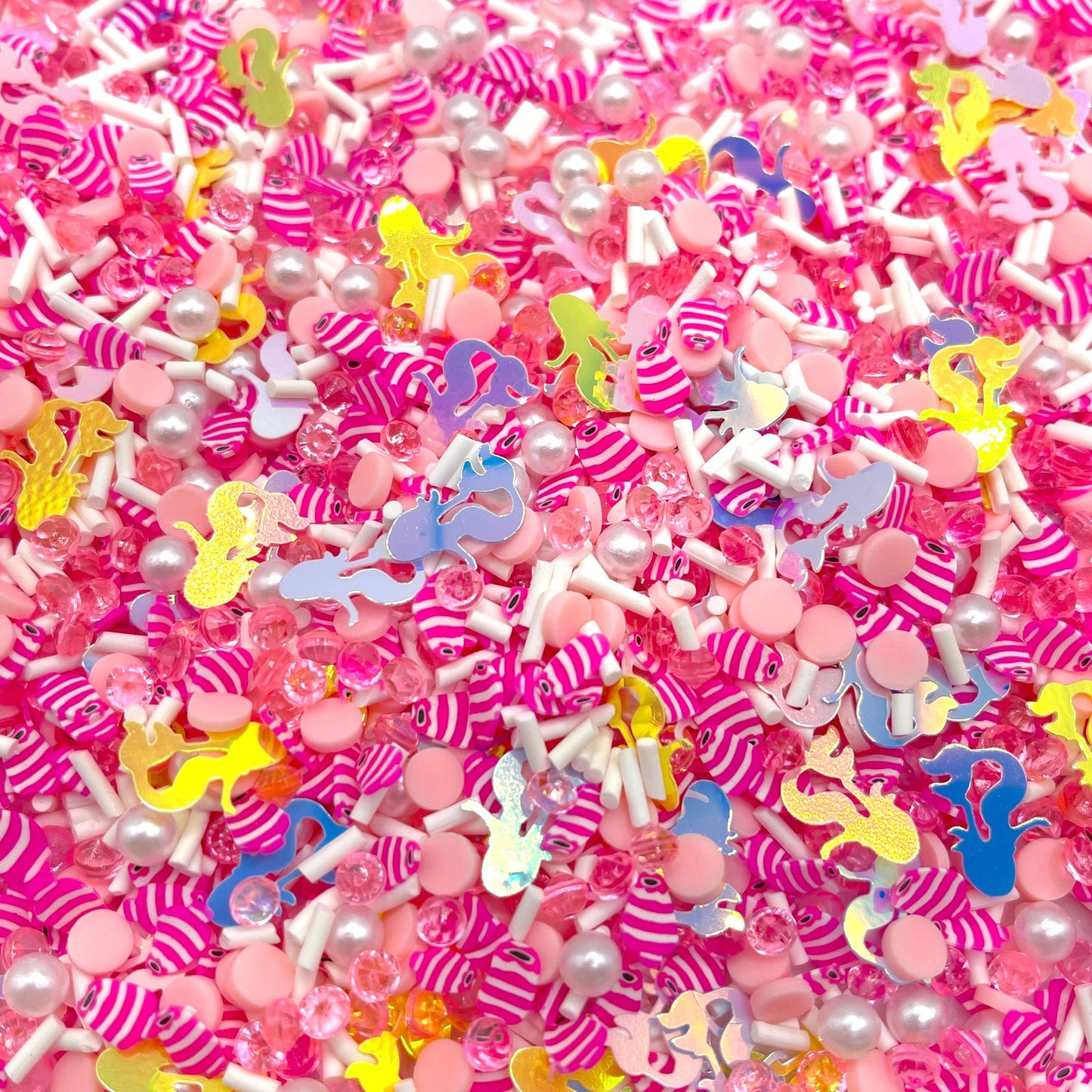 FAKE 5MM Pink Fish, Animal Polymer Clay Sprinkle Mix (NOT EDIBLE) D4-27