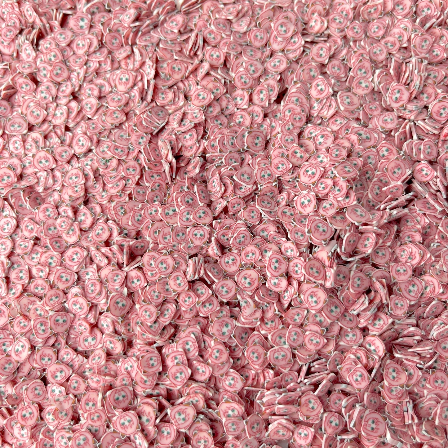 FAKE 5MM Pink Spy Child  Polymer Clay Sprinkle (NOT EDIBLE)   D39-08