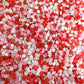 FAKE 5MM Pink White Red Flower, Floral Polymer Clay Sprinkle (NOT EDIBLE) D29-23