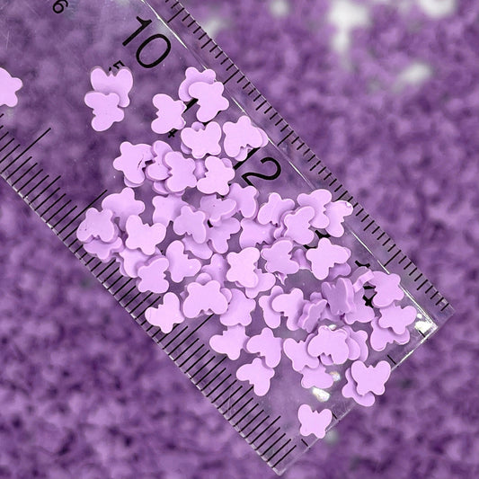 FAKE 5MM Purple Butterfly, Animal Polymer Clay Sprinkle (NOT EDIBLE) D34-35