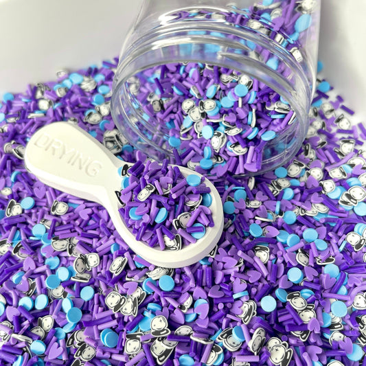 FAKE 5MM Purple Magic Crystal Ball Polymer Clay Sprinkle (NOT EDIBLE) D44-24