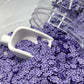 FAKE 5MM Purple Rose, Floral Polymer Clay Sprinkle (NOT EDIBLE) D29-07