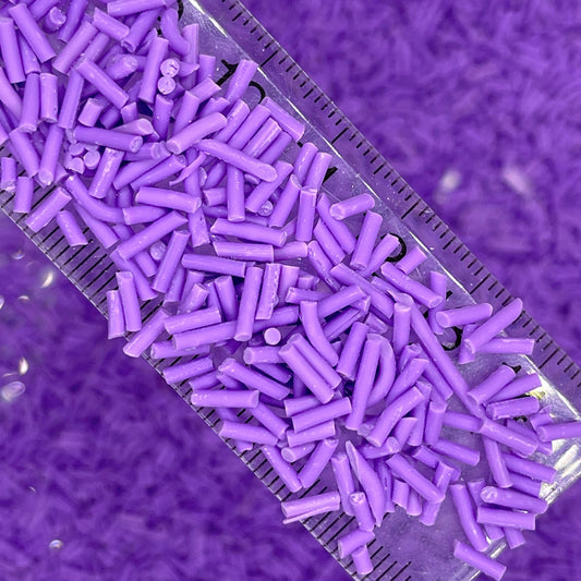 FAKE 5MM Purple Polymer Clay Sprinkle Pieces (NOT EDIBLE) D16-29