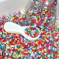 FAKE 5MM Rainbow Love, Valentine's Polymer Clay Sprinkle (NOT EDIBLE) D43-12