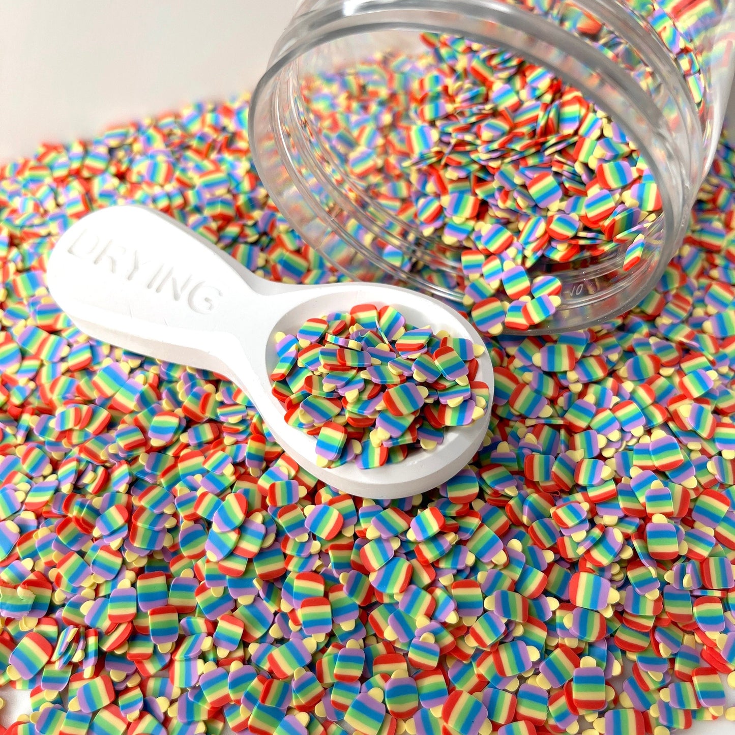 5MM Rainbow Popsicle, Food Polymer Clay Sprinkle (NOT EDIBLE) D44-05