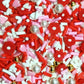 FAKE 5MM Red Flower Pearls, Floral Polymer Clay Sprinkle Mix (NOT EDIBLE) D5-10